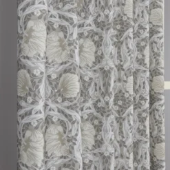 Nordisk Textil Gardiner Mönstrade|Grace beige gardiner - Klassisk blommig Arts and Crafts design