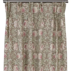 Nordisk Textil Gardiner Mönstrade|Grace brun gardiner - Klassisk blommig Arts and Crafts design