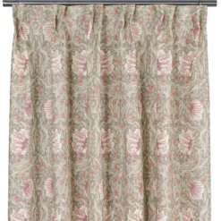 Nordisk Textil Gardiner Mönstrade|Grace dimmgrön gardiner - Klassisk blommig Arts and Crafts design