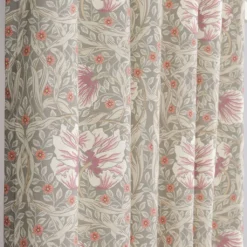 Nordisk Textil Gardiner Mönstrade|Grace dimmgrön gardiner - Klassisk blommig Arts and Crafts design
