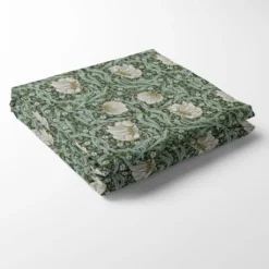 Nordisk Textil Bordsduk|Grace grön bordsduk - Klassisk blommig Arts and Crafts design