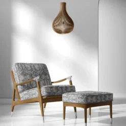 Nordisk Textil Arts & Crafts Tyger|Mönstrade Möbeltyger|Grace mullvad gobeläng - Klassisk blommig Arts and Crafts design