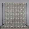 Arts & Crafts Tyger|Gardintyger Mönstrade|Grace svart tyg - Klassisk blommig Arts and Crafts design