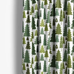 Arvidssons textil Julgardiner|Julgardiner|Granby vit-grön gardiner