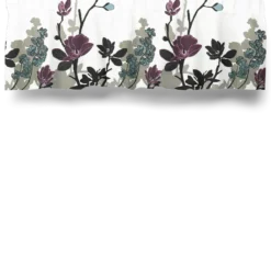 Arvidssons textil Gardinkappor Mönstrade|Grandiflora lila gardinkappa metervara