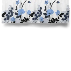 Arvidssons textil Gardinkappor Mönstrade|Grandiflora ljusblå gardinkappa metervara