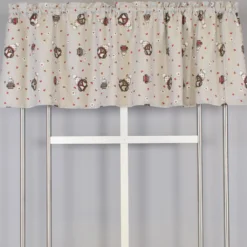 Arvidssons textil Gardinkappor Mönstrade|Rea Gardiner|Gus beige gardinkappa metervara