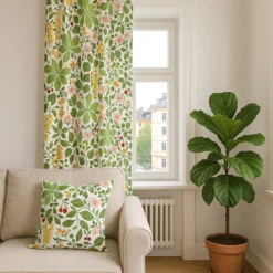 Arvidssons textil Mönstrade Kuddfodral|Haga multi blommigt kuddfodral