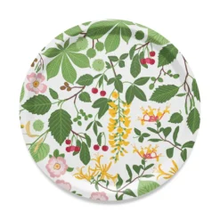 Arvidssons textil Brickor|Haga rund blommig bricka