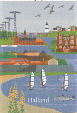Ekelund Kökshandduk|Halland landskap kökshandduk 35X50 - s Linneväveri