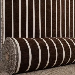 Nordisk Textil Mönstrade Möbeltyger|Halle mörkbrun möbeltyg