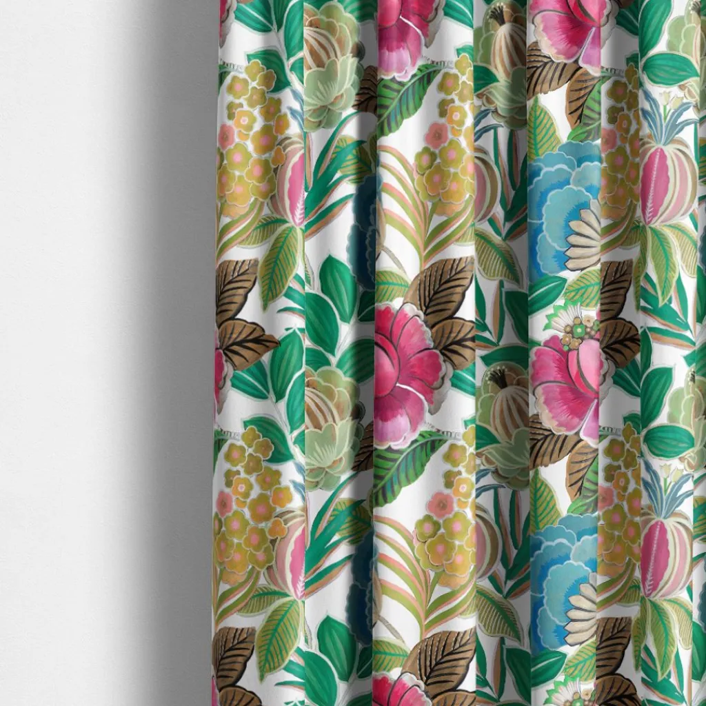 Nordisk Textil Gardiner Mönstrade|Happy Flower gardiner