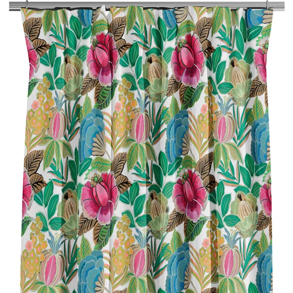Nordisk Textil Gardiner Mönstrade|Happy Flower gardiner