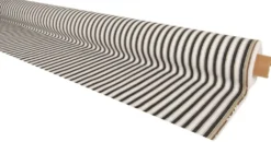 Nordisk Textil Randiga Möbeltyger|Rutor & Ränder|Harlow svart-vit randigt tyg