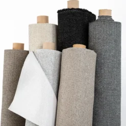 Nordisk Textil Enfärgade Möbeltyger|Harmony Graphite Möbeltyg – Stilrent och Slitstarkt