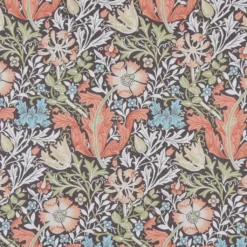 Nordisk Textil Arts & Crafts Tyger|Gardintyger Mönstrade|Harmony grön-brun tyg