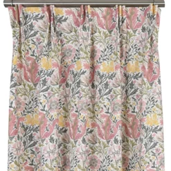 Nordisk Textil Gardiner Mönstrade|Harmony vit-rosa gardiner