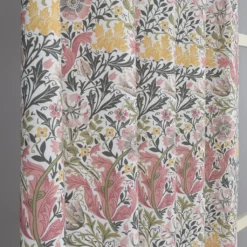 Nordisk Textil Gardiner Mönstrade|Harmony vit-rosa gardiner