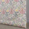 Nordisk Textil Arts & Crafts Tyger|Gardintyger Mönstrade|Harmony vit-rosa tyg
