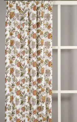 Nordisk Textil Gardiner Mönstrade|Heritage vinröd gardiner