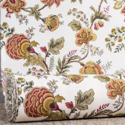 Nordisk Textil Arts & Crafts Tyger|Gardintyger Mönstrade|Heritage vinröd tyg