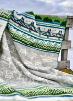 Kerstin Landström Design Ullfiltar|Höga kusten ullfilt 130x180cm -