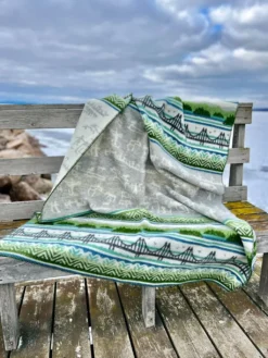Kerstin Landström Design Ullfiltar|Höga kusten ullfilt 130x180cm -