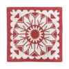 Arvidssons textil Juldukar|Hildur röd duk 23x23