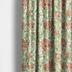 Nordisk Textil Gardiner Mönstrade|Honeysuckle terrakotta gardiner