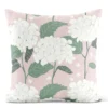 Arvidssons textil Mönstrade Kuddfodral|Hortensia rosa kuddfodral