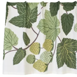 Arvidssons textil Gardinkappor Mönstrade|Humlen grön gardinkappa metervara