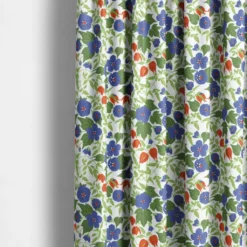 Arvidssons textil Gardintyger Mönstrade|Arvidssons Textil|Husknuten blå tyg