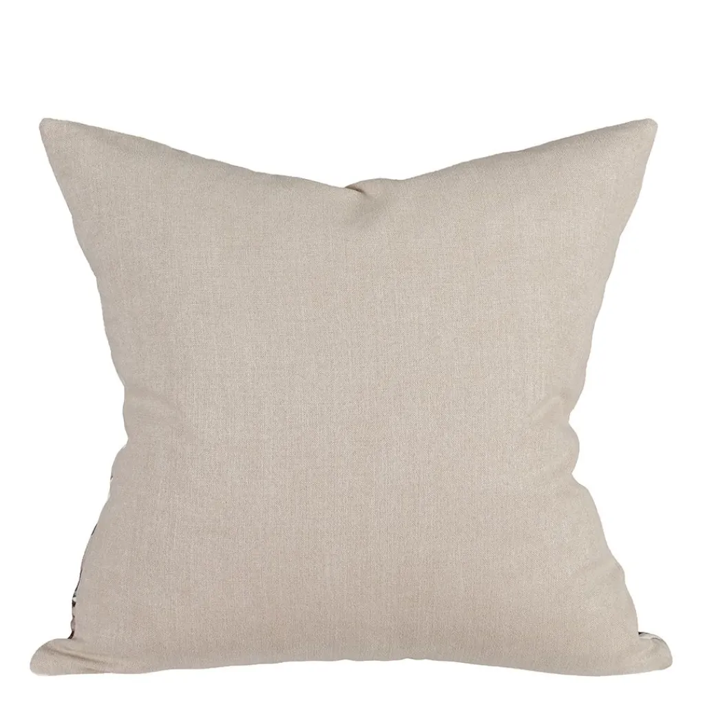 Fondaco Mönstrade Kuddfodral|Iris offwhite kuddfodral 48x48cm vackra irisblommor i milda färger