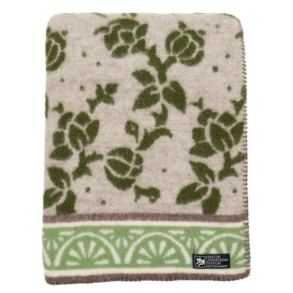 Kerstin Landström Design Ullfiltar|Jugend grön ullfilt 130x180cm -