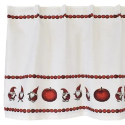 Arvidssons textil Gardinkappor Mönstrade|Julgardiner|Juläpple bård gardinkappa metervara