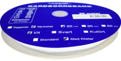 Kardborreband|Kardborreband mjuk klister vit 20mm - 25m rulle