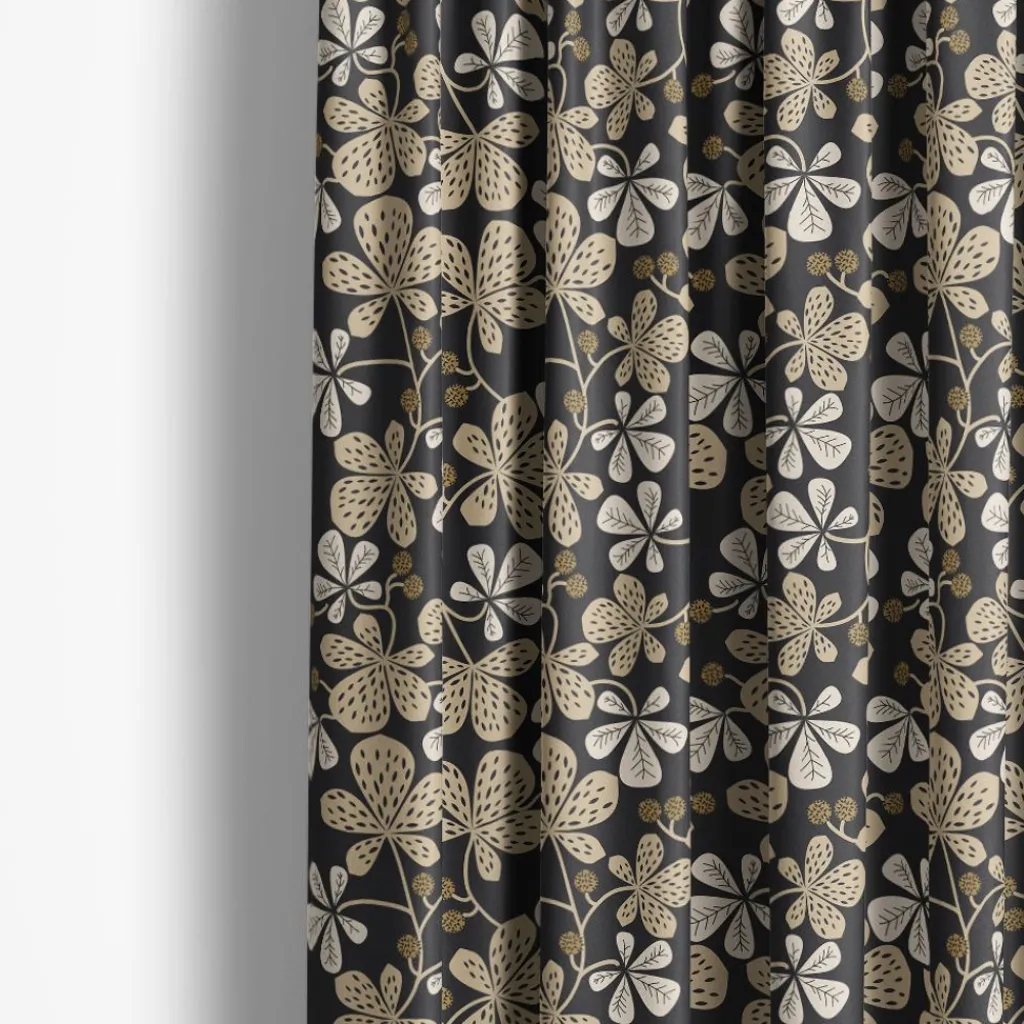 Arvidssons textil Gardintyger Mönstrade|Arvidssons Textil|Kastanjer grå tyg