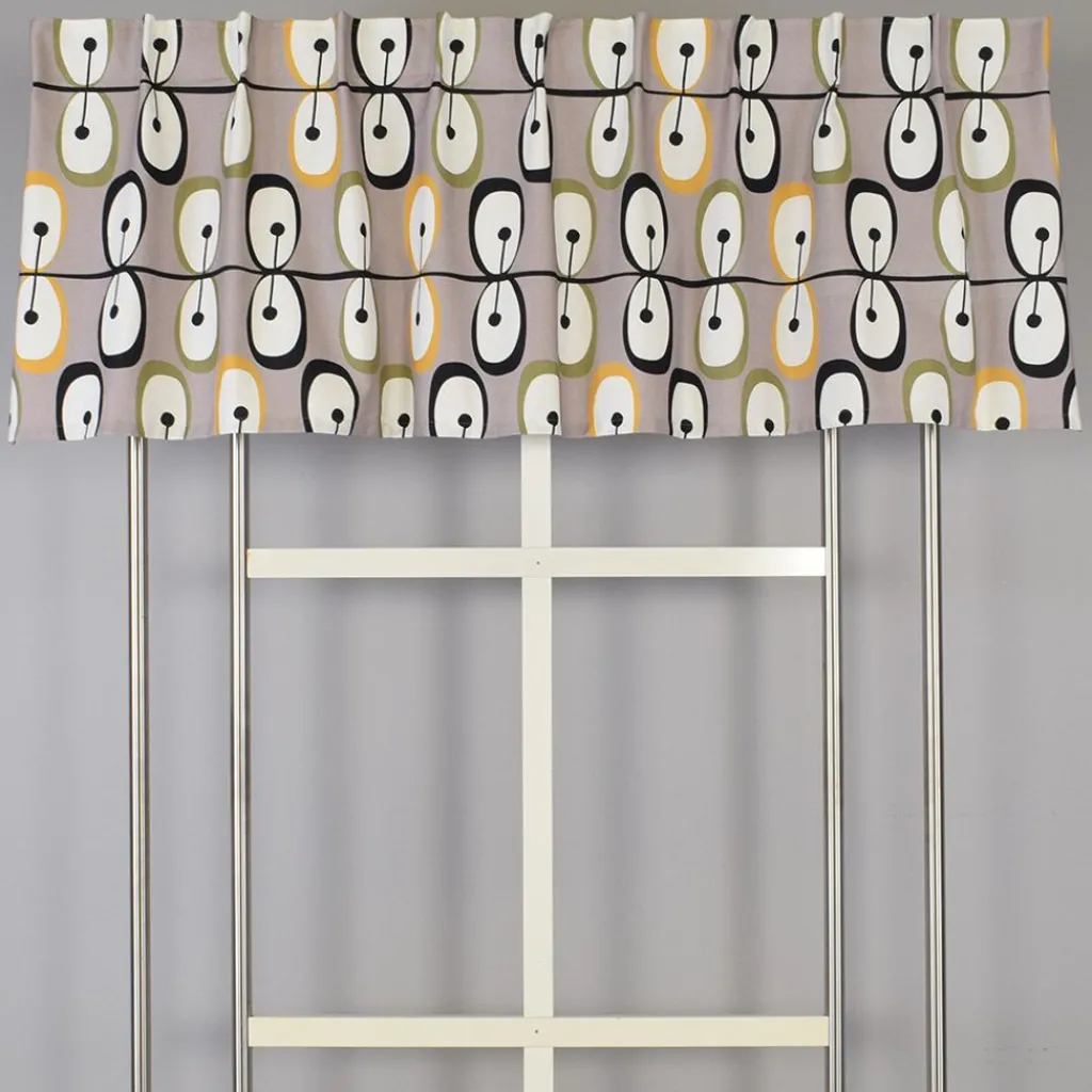 Arvidssons textil Gardinkappor Mönstrade|Kiwi beige gardinkappa metervara