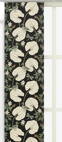 Arvidssons textil Panelgardiner|Kärrleken svart panelgardiner