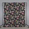 Arvidssons textil Blommiga Möbeltyger|Mönstrade Möbeltyger|Kyma svart möbeltyg