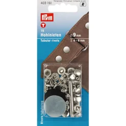 Prym Öljetter|Tryckknappar Och Tillbehör|Lädernitar 9mm silver