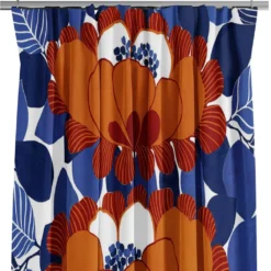 Arvidssons textil Gardiner Mönstrade|Leia orange gardiner