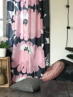 Arvidssons textil Gardintyger Mönstrade|Arvidssons Textil|Leia rosa