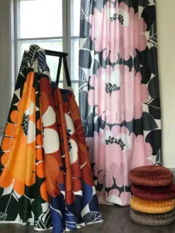 Arvidssons textil Gardintyger Mönstrade|Arvidssons Textil|Leia rosa