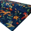 Arvidssons textil Gardintyger Mönstrade|Arvidssons Textil|Leksand blå tyg med traditionellt dalahästtryck