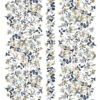 Arvidssons textil Gardintyger Mönstrade|Arvidssons Textil|Leksand bård mörkblå tyg med traditionellt dalahästtryck