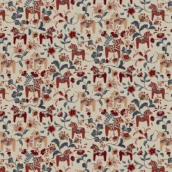 Arvidssons textil Gardintyger Mönstrade|Arvidssons Textil|Leksand culla röd - tyg
