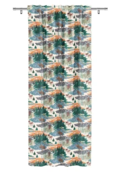 Arvidssons textil Gardiner Mönstrade|Älgrike beige/grön - gardiner