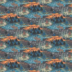 Arvidssons textil Bordsduk|Älgrike brun/orange - bordsduk