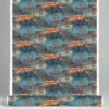 Arvidssons textil Gardintyger Mönstrade|Arvidssons Textil|Älgrike brun/orange - tyg med älgar och Skog i höstiga färger